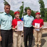 Юнармейцы Промышленного района награждены медалями «За участие в параде в День Победы» 
