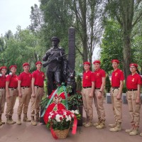  Юнармейцы школы №49 приняли участие в областной акции "Перекличка Постов №1
