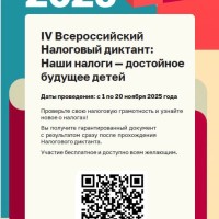 Стартовал IV Всероссийский Налоговый диктант