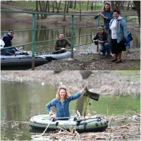 В сквере "Солнечная поляна" прошел субботник