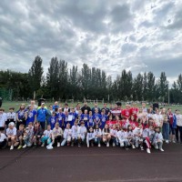 Сегодня в парке им. Ю.А. Гагарина состоялось торжественное закрытие районного этапа областного турнира  "Лето с футбольным мячом".