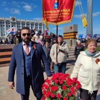 Глава района Данил Морозов принял участие в торжественном возложении цветов к Вечному огню на площади Славы 