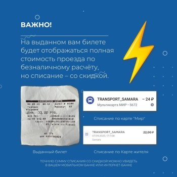 В общественном транспорте Самары с 1 сентября действуют скидки при оплате проезда Картой жителя Самарской области и картами "МИР" через смартфон #4