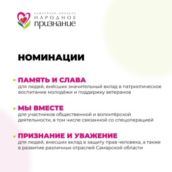Сообщаем о проведении акции «Народное признание» #5