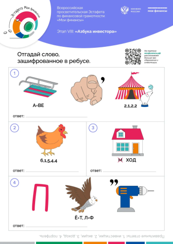 Всероссийская просветительская эстафета по финансовой грамотности «Мои финансы» #3