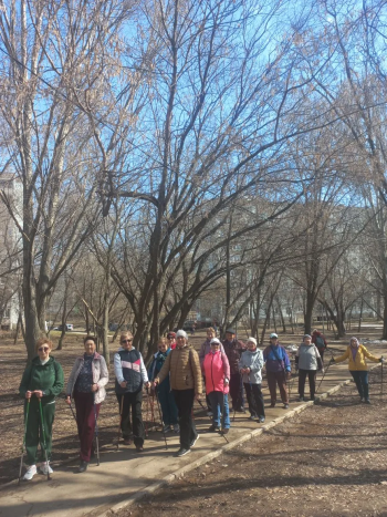 Делимся фото и расписанием занятий по общефизической подготовке и скандинавской ходьбе на апрель #2