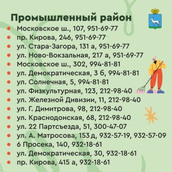  Приглашаем принять участие в месячнике по благоустройству Промышленного района #1