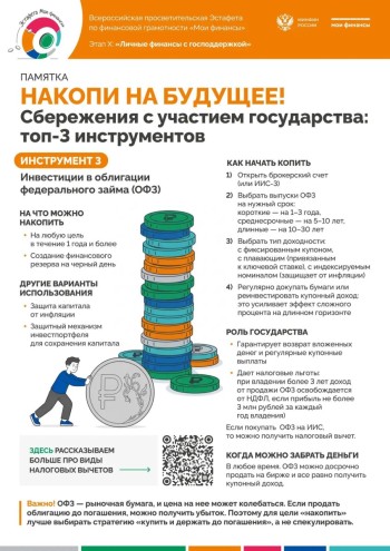 Эстафета по финансовой грамотности «Мои финансы» #1