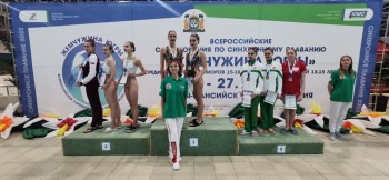  Учащиеся школы №154 Рулева Ульяна - Шулепова Юлия в номинации - произвольный дуэт стали золотыми призёрами Всероссийских соревнований по синхронному плаванию  #1