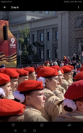 Юнармейцы школы №49 приняли участие в репетиции Парада Победы  #2